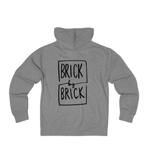 Brick by brick hoodie Gray/black